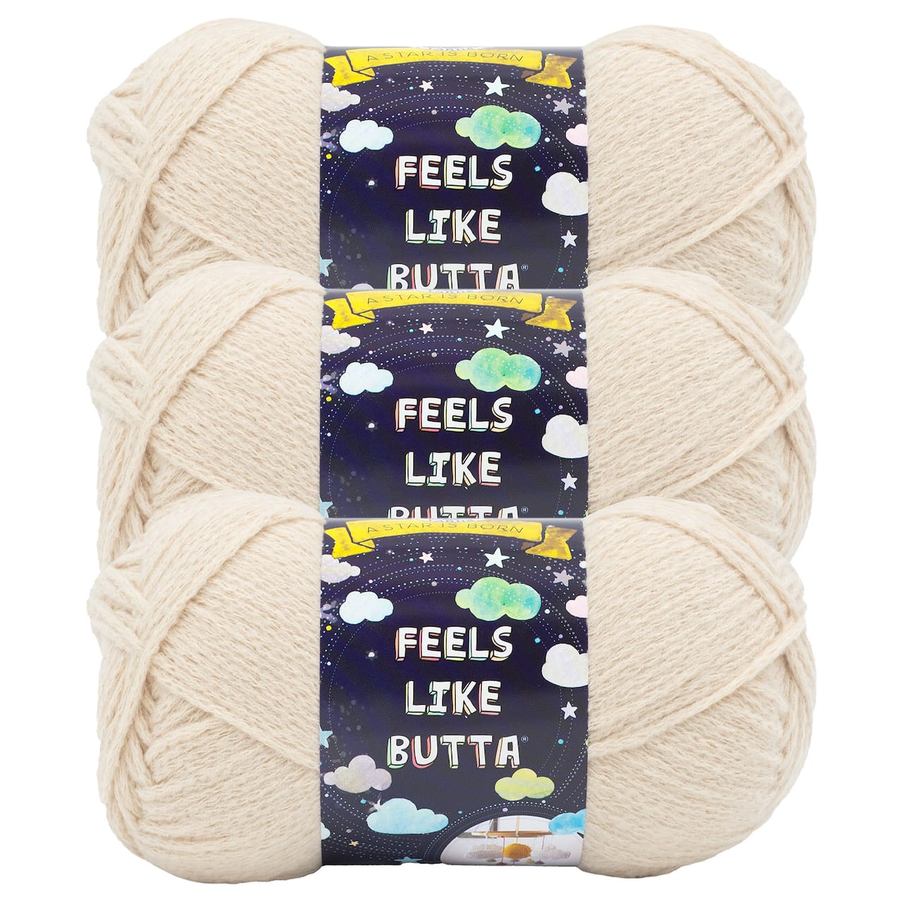 3 Pack Lion Brand® Feels Like Butta® Solid Yarn